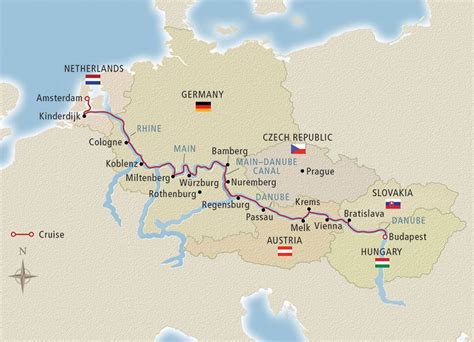 Viking Grand European Tour Itinerary Map Budapest Amsterdam Maine