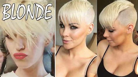 35 White Platinum Blonde Hair Short Blonde Hair For Women Youtube
