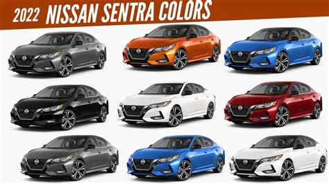 2022 Nissan Sentra All Color Options Images Autobics Youtube