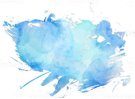Mancha Azul Aquarela 16535314 Png