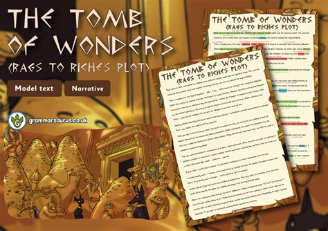 Year 4 Model Text Narrative The Tomb Of Wonders Rags To Riches