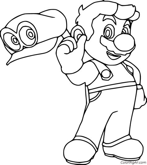 Free Printable Super Mario Odyssey Coloring Pages Easy To Print From Any Device And