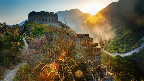 The Great Wall Of China Landscape 1920 X 1080 Hdtv 1080p Wallpaper
