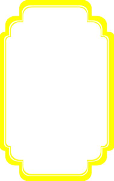 Yellow Curvy Frame Clip Art at Clker.com - vector clip art online