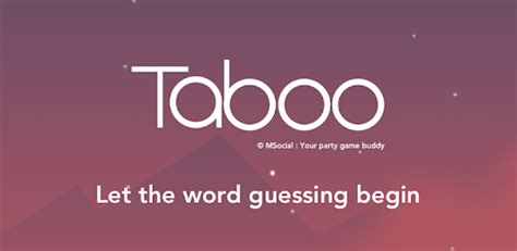Taboo Word Guessing Game With A Twist Apk Download For Android Aptoide