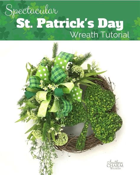Spectacular St Patricks Day Wreath Tutorial By Julie Siomacco