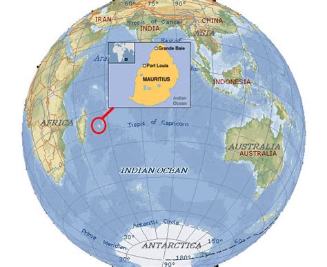 Mauritius Island Map Location