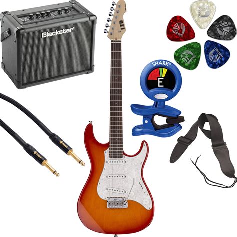Esp Ltd Sn 200w Electric Guitar Starter Kit Copper Sunburst