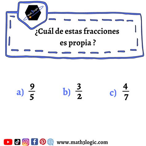 Fracciones Propias E Impropias Math Logic
