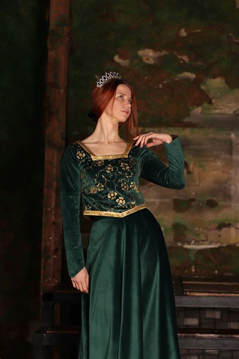 Princess Fiona Green Dress Fiona Cosplay Fiona Dress Etsy