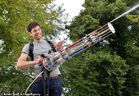 Worlds Most Powerful Water Gun With A Range Of 40 Feet