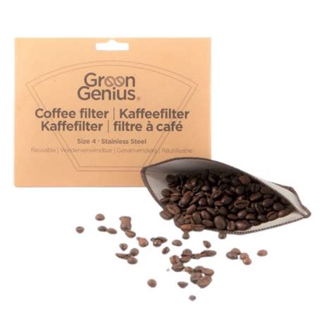 Genanvendeligt Kaffefilter I Str 4 I Rustfrit Stål Green Genius