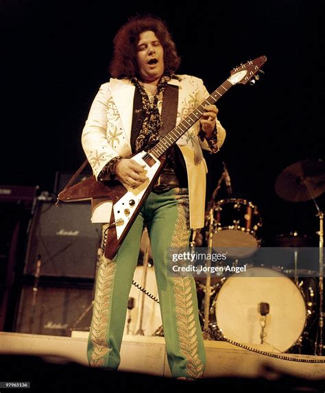 Leslie West Of West Bruce And Laing Performs On Stage In 1973 In News