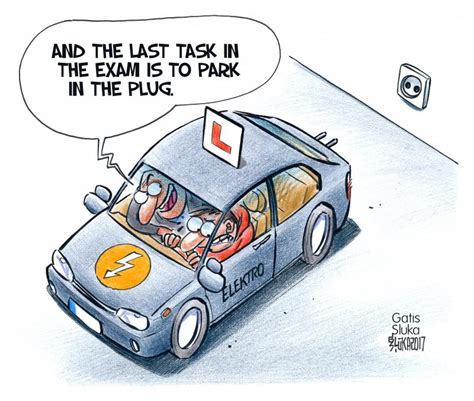 Electric Car Cartoon Movement