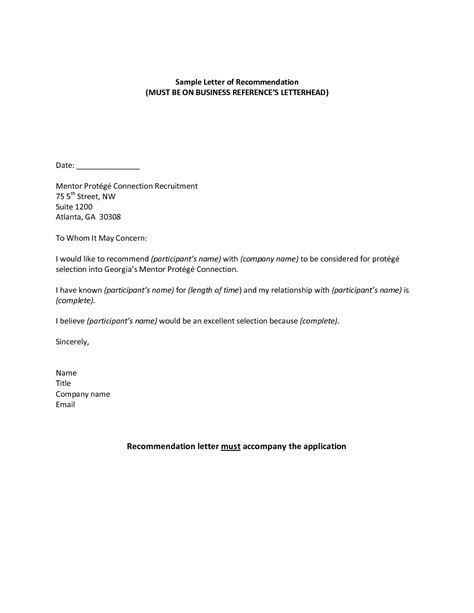 professional reference sample recommendation letter jos