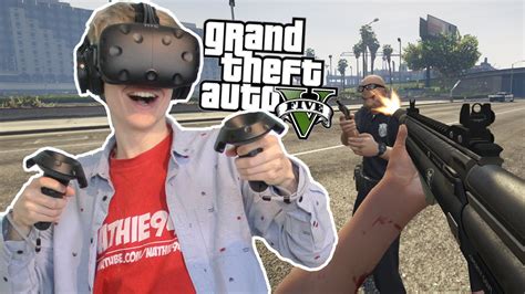 Gta In Vr With Motion Controllers Gta 5 Vr Mod Htc Vive Gameplay