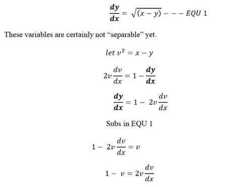 what is the separable variable dy dx ye x 2 y 4 1 quora