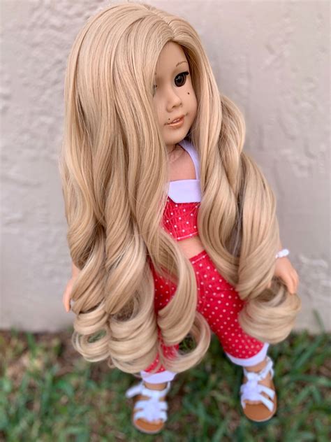 Custom Doll Wig For 18 American Girl Dolls Heat Safe Etsy
