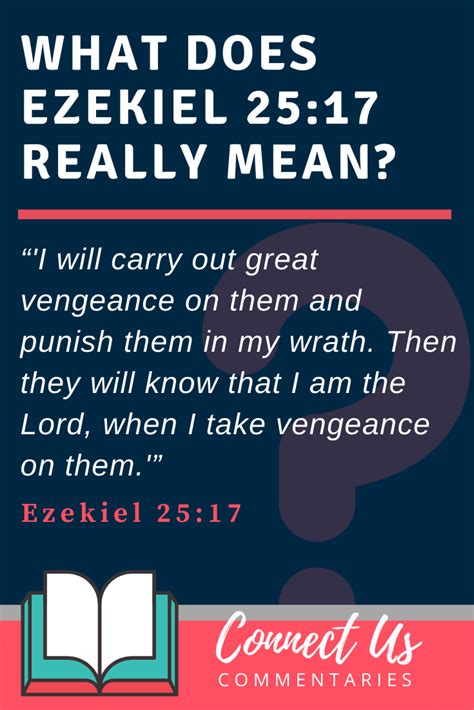 Ezekiel 2517 Meaning Of I Will Carry Out Great Vengeance On Them