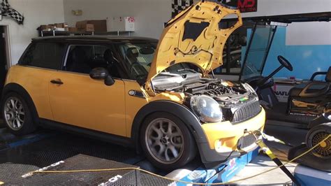R56 Mini Cooper S Manic Stage 2 On Mustang Dyno Youtube
