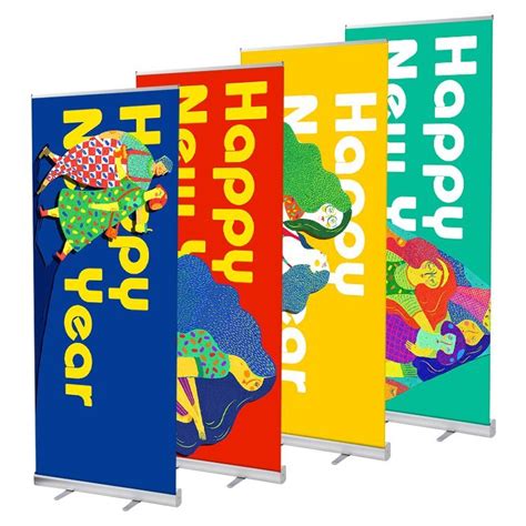 2022 Display Exhibition Stand Portable Pop Up Banner Roll Up Stand