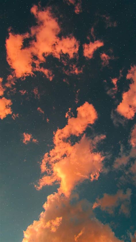 Aesthetic Night Sky Iphone Wallpaper Fall Night Sky Wallpaper Cloud