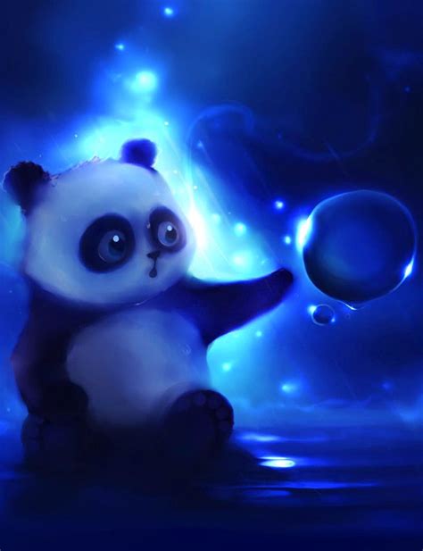 Pin By Sandi On I Love Blue Panda Art Panda