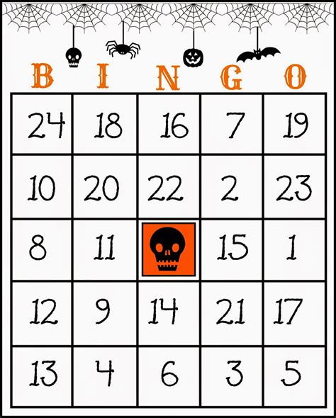 Free Printable Halloween Bingo Cards Printable Templates