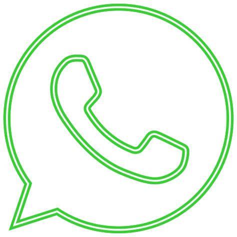 Chat Media Whatsapp Kostenlos Symbol Von Neon Icons