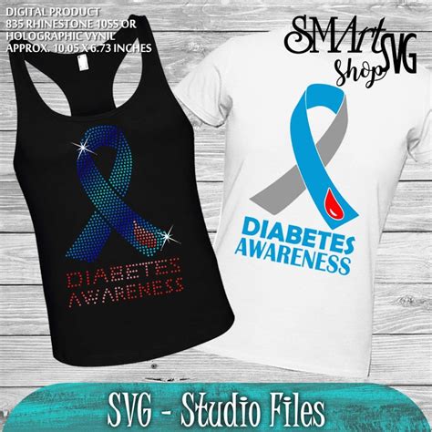 Diabetes Svg Ribbon Diabetic Awarness Svg Diabetes Awareness Svg