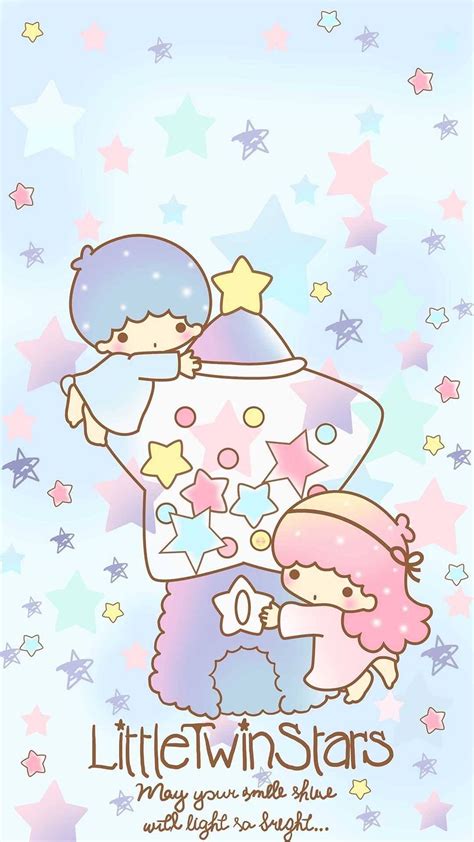 Little Twin Stars Wallpaper From Pinterest Hello Kitty Backgrounds