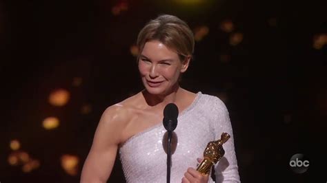 Oscars Moment Renée Zellweger Wins Best Actress For Her Work In Judy Youtube