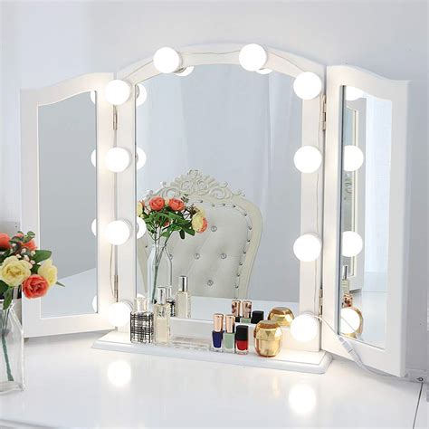 Fashion Hollywood Mirror Vanity Led Light Kit Beauty Makeup With 10 Bulb Dimmer 709016503825 Ebay