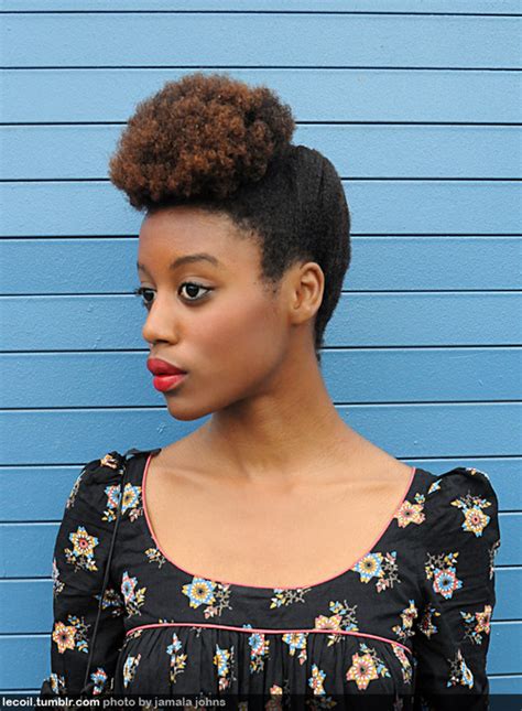 Did you scroll all this way to get facts about afro puffs hairstyle? updo natural hair afro puff - thirstyroots.com: Black ...