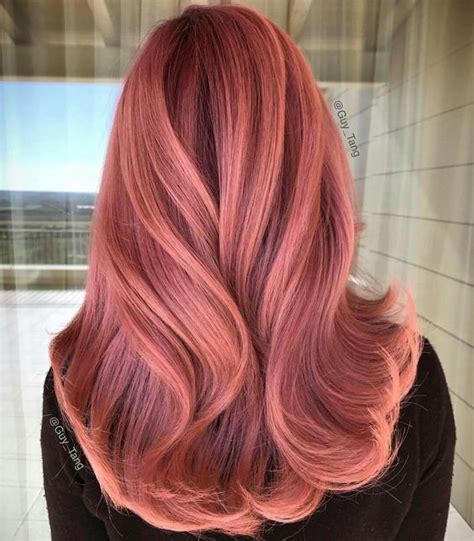 Pink Goes Perfect With Rose Gold Hairstyles Gold Hair Colors Hair