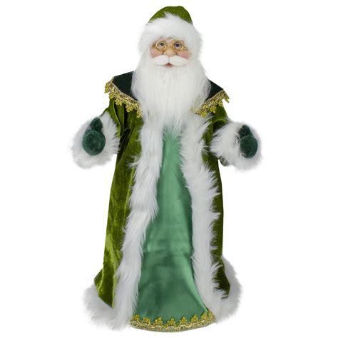 Northlight 18 Unlit Irish Santa Claus With Pot Of Gold Christmas Tree