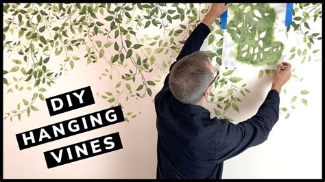 How To Stencil Faux Hanging Vines With Cutting Edge Stencils Clematis