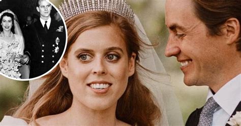 See the royal wedding tiaras worn by royal brides from meghan markle to kate middleton, princess diana to queen elizabeth. Princess Beatrice Wore Queen Elizabeth's Wedding Dress And Tiara