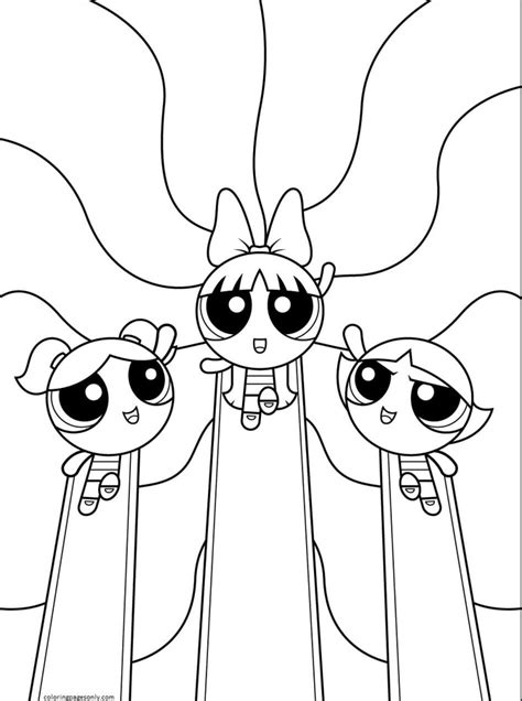 Powerpuff Girls Coloring Pages Anime