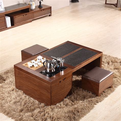 Designed with rearranging in mind this coffee table features strong and lightweight 1 panel construction. teaside Chinese fire stone tea table simple living room ...