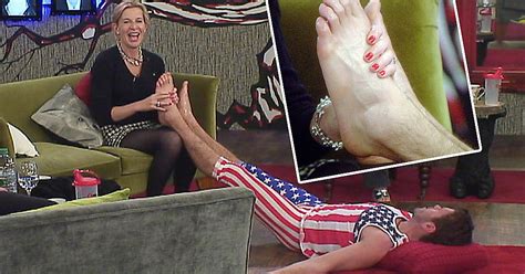 Celebrity Big Brother Katie Hopkins Gives Perez Hilton A Foot Massage