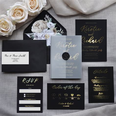 Luxury Foiled Script Wedding Invitation Feel Good Wedding Invitations