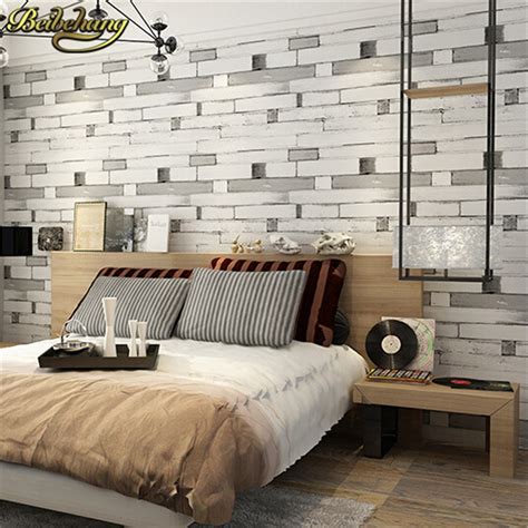 Beibehang 3d Wallpaper Pvc Wall Paper Wood Brick Stone Design