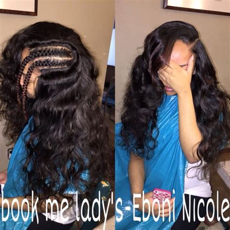 Side Part Braids For Sew In Draw Metro