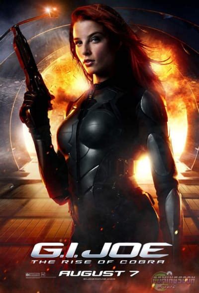 Rachel Nichols Featured On Latest G I Joe The Rise Of Cobra Poster Movie Fanatic
