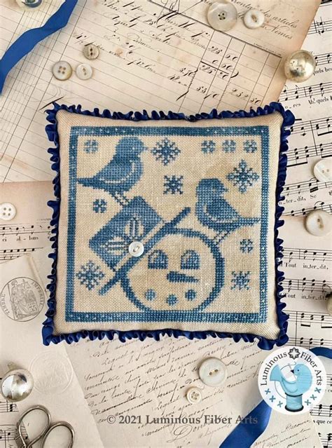 Counted Cross Stitch Pattern Gathering Snowflakes Winter Etsy