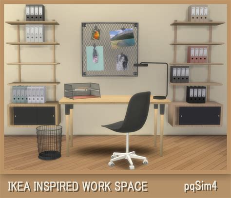 Ikea Inspired Work Space By Pqsim4 Created For Emily Cc Finds