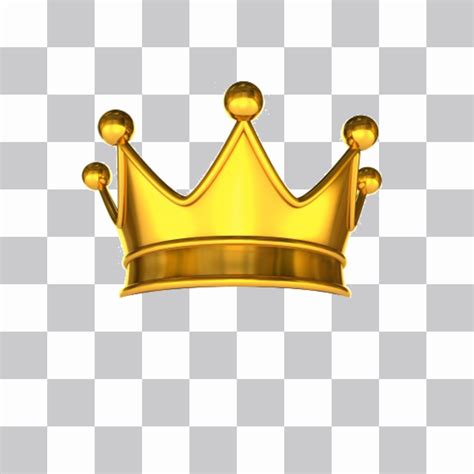 Sticker Of A Gold Crown With Diamonds