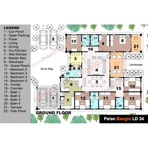 Plan rumah 2 tingkat 5 bilik. Plan Rumah 5 Bilik Tidur | Desainrumahid.com