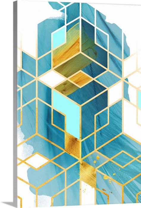 Save money and time with printjoy free printables! Geometric Watercolor Gems I Wall Art, Canvas Prints ...